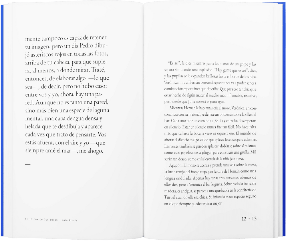 interior del libro