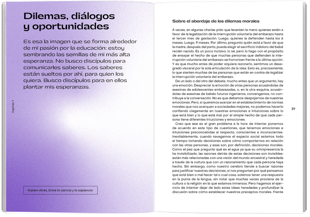 interior del libro